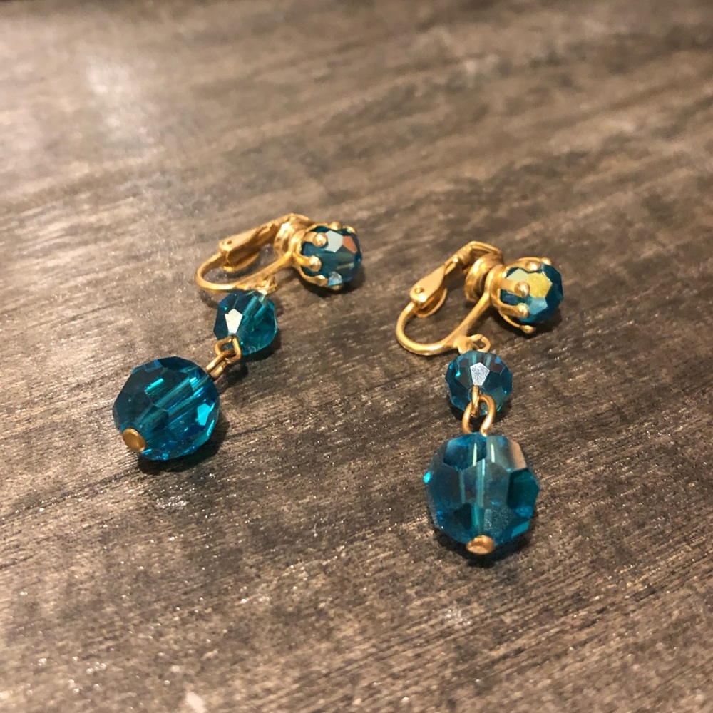 Clip on costume jewelry earrings